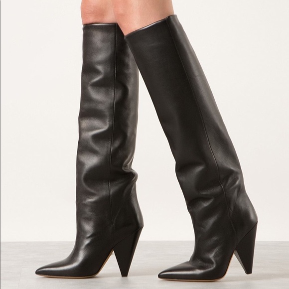 Isabel Marant Shoes - Isabel Marant Laith leather Knee High Boots